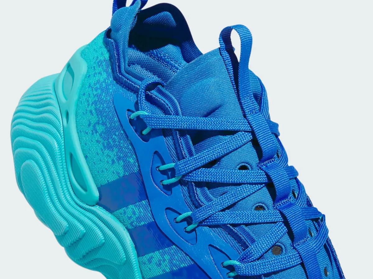 Adidas Trae Young 3 &ldquo;Lucid Cyan&rdquo; sneakers (Image via Sneaker News)