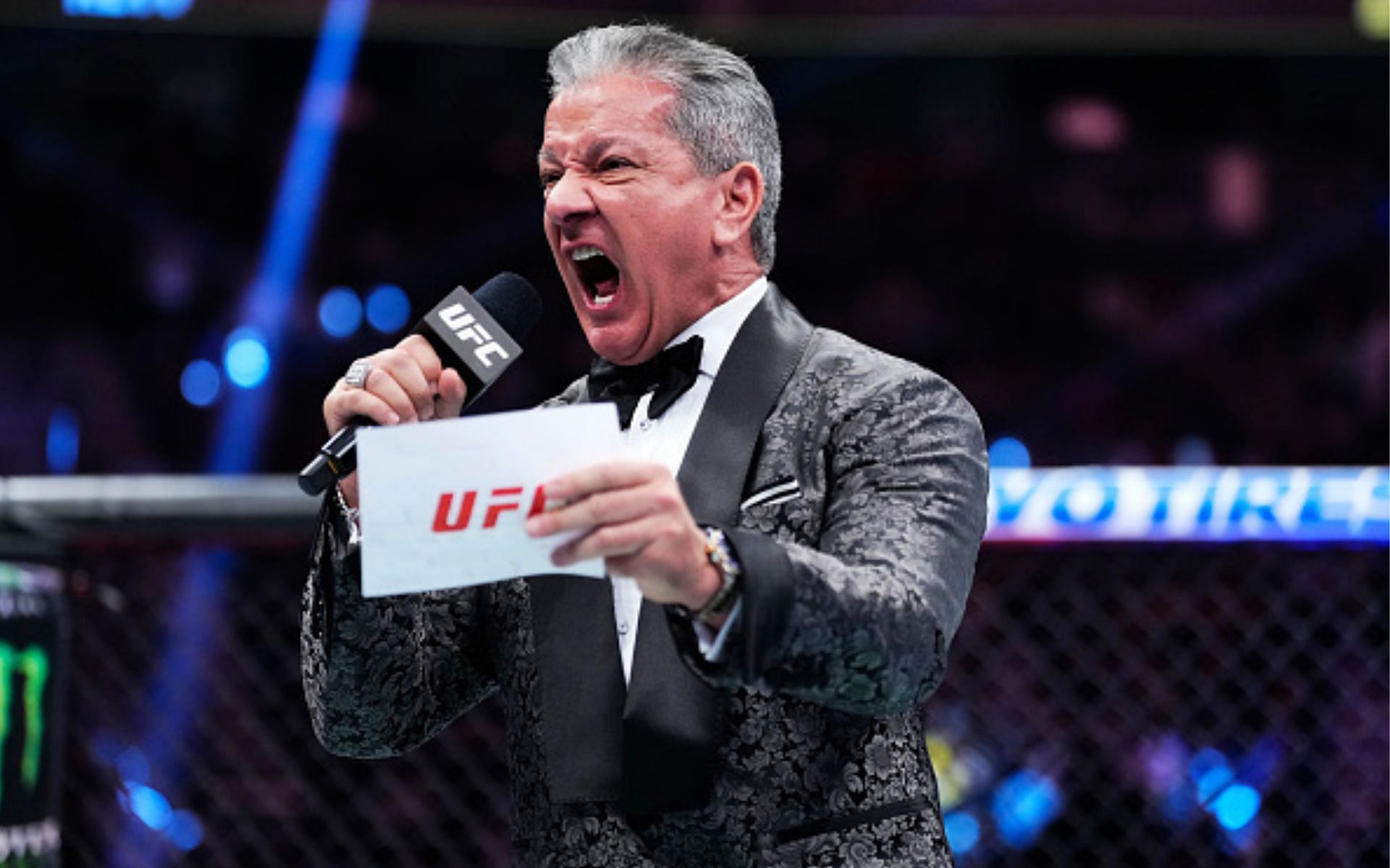 Bruce Buffer at UFC Fight Tonight [Image courtesy: Getty]