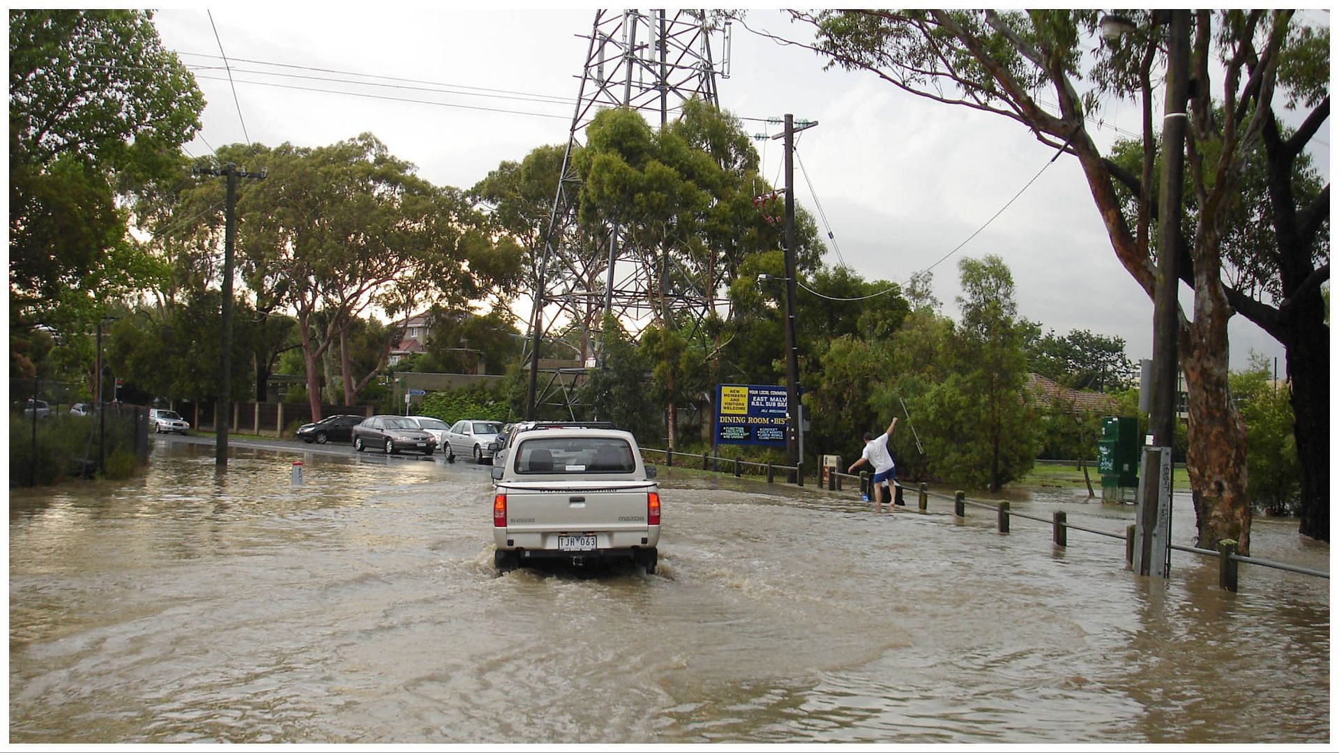 NWS has declared flash- flood warning (Image via Associated Press)