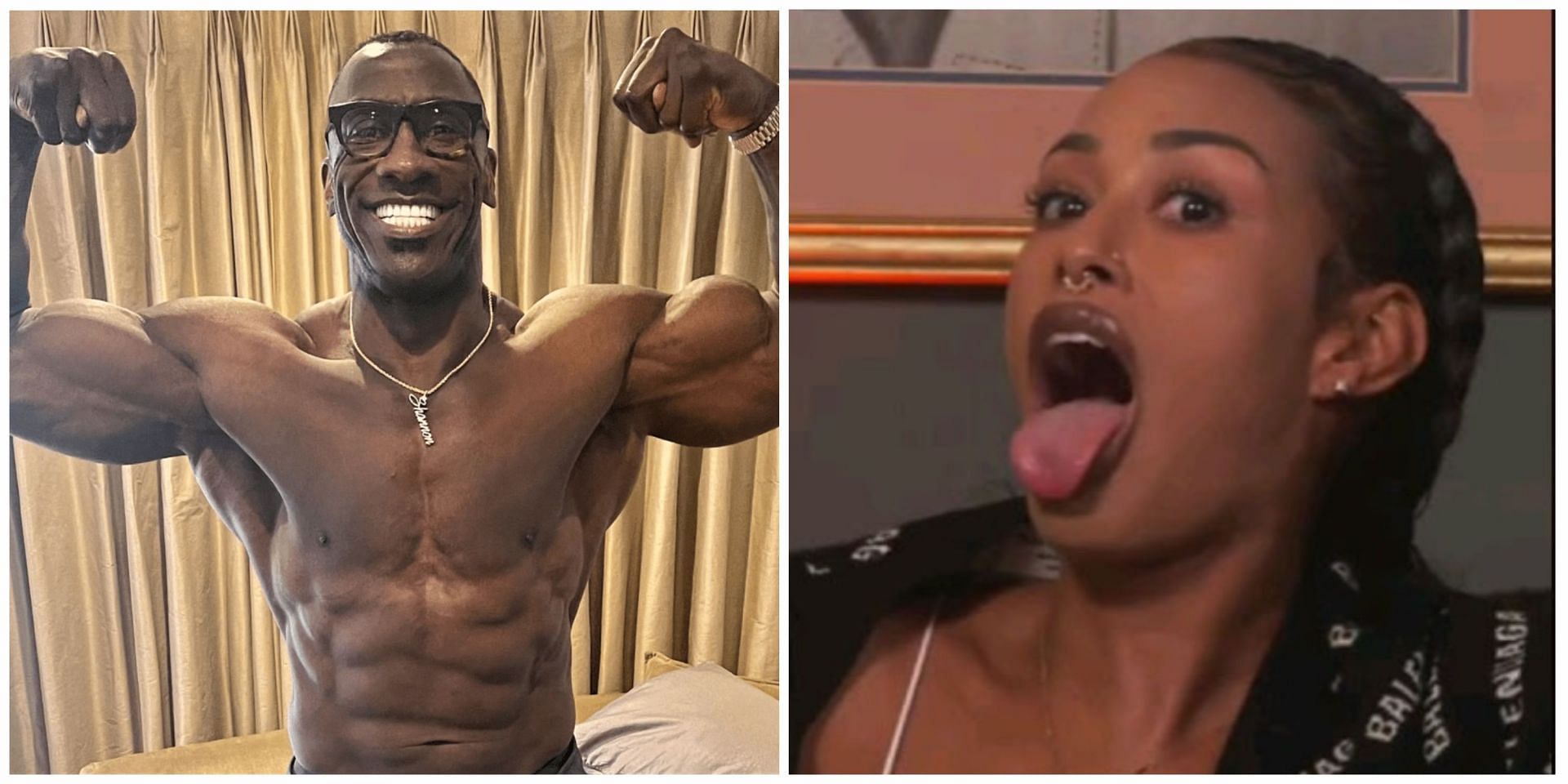 Watch: Adult star B Nasty in disbelief after Shannon Sharpe mentions her name expressing his desire to be with a 