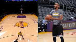 WATCH: LeBron James takes a cue from Kobe Bryant, works out 4 hours before tip-off at Crypto Arena