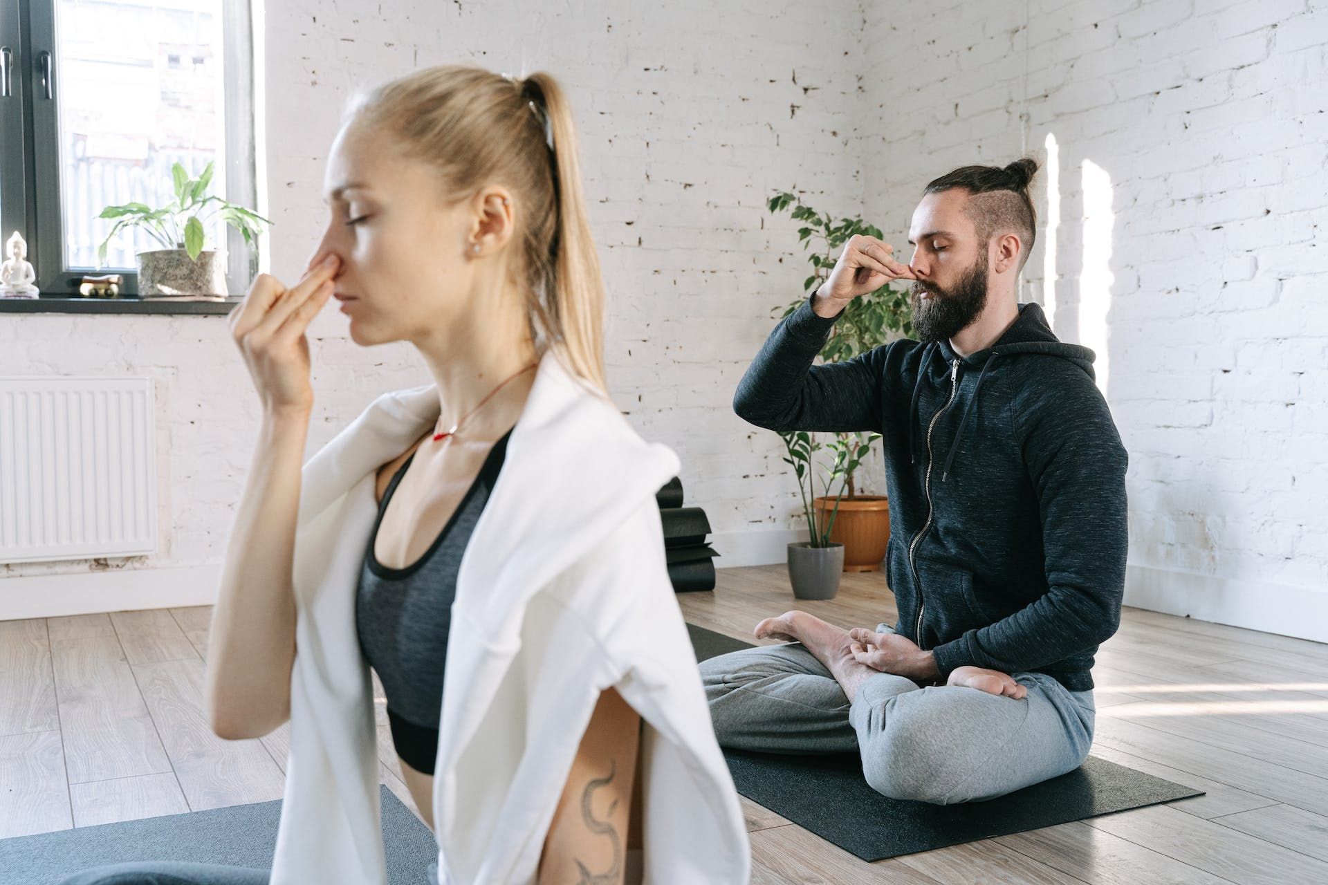 Alternate nostril breathing is also called Anulom-Vilom. (Image via Pexels/Ivan Samkov)