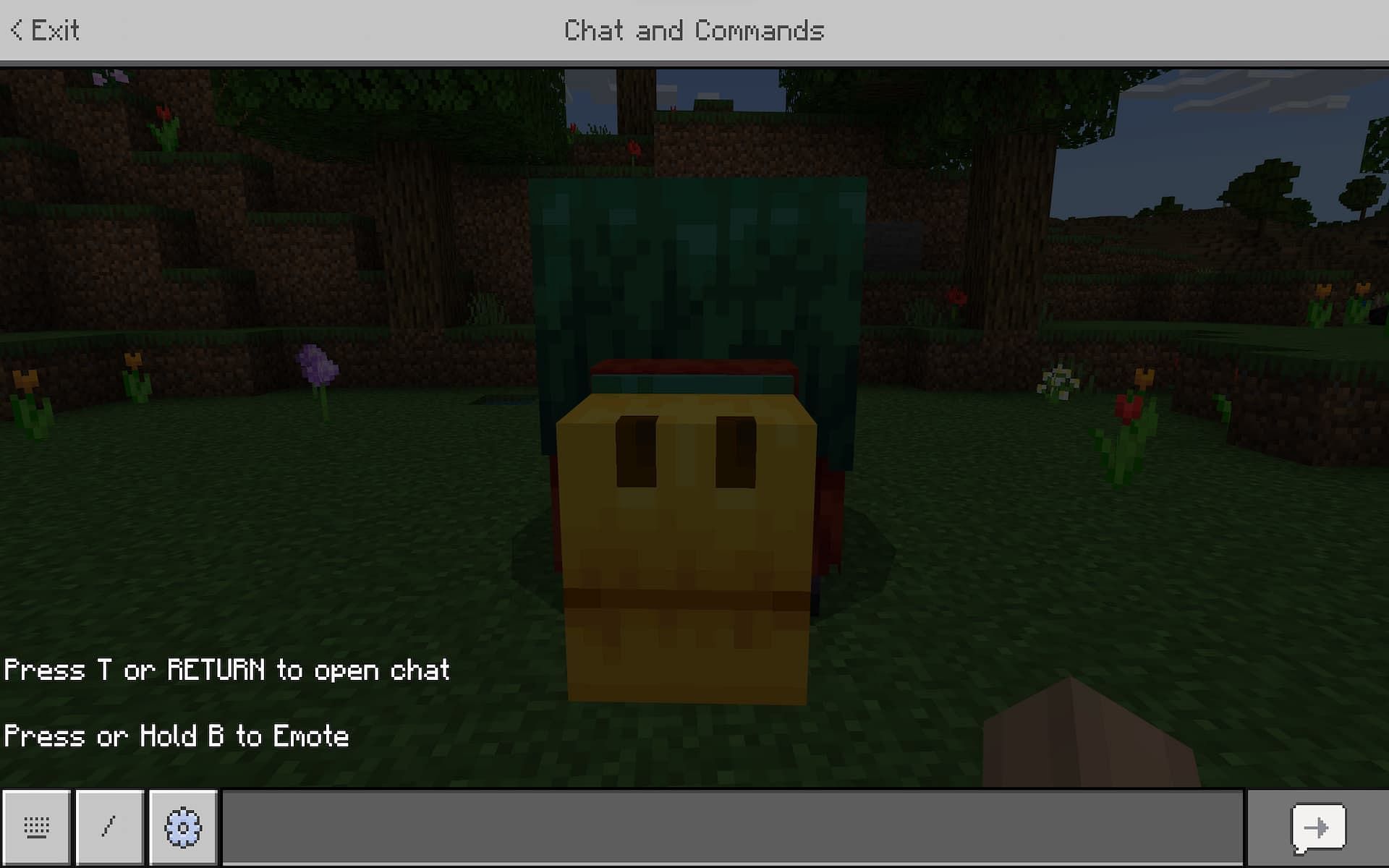 Players can use the console command menu to ride the Sniffer (Image via Mojang)