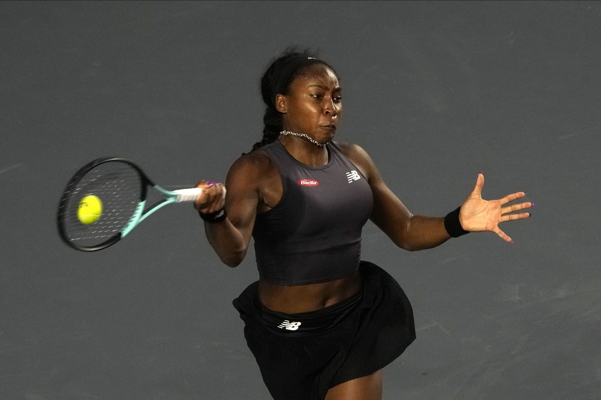 Coco Gauff in action