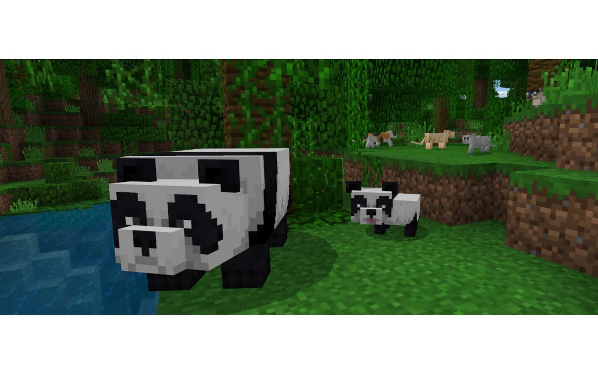 The cute and cuddly bamboo-loving panda (Image via Mojang)