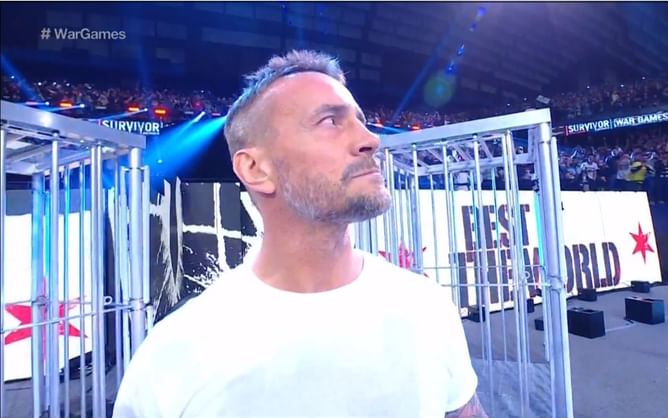 CM Punk officially makes his return to WWE after the main event of Survivor Series: WarGames