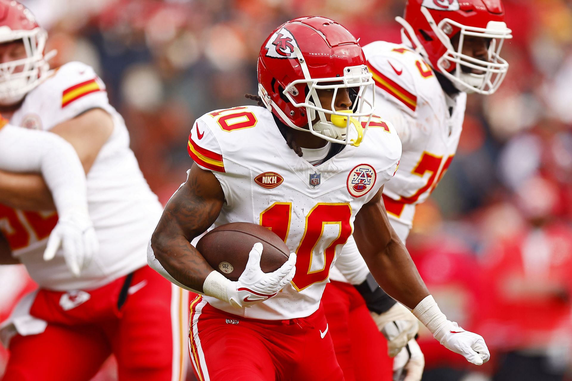 Isiah Pacheco rushing v Denver Broncos