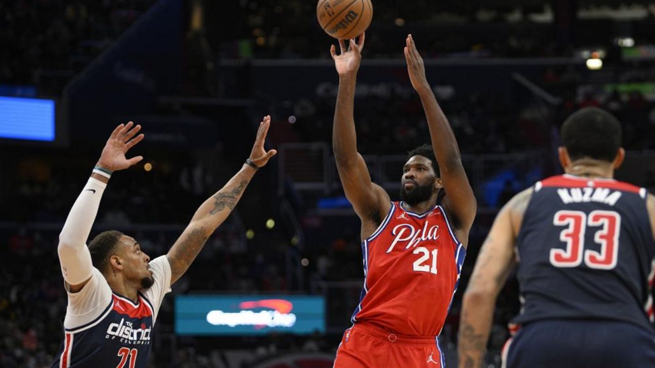 Joel Embiid had a monster night against the Washington Wizards.