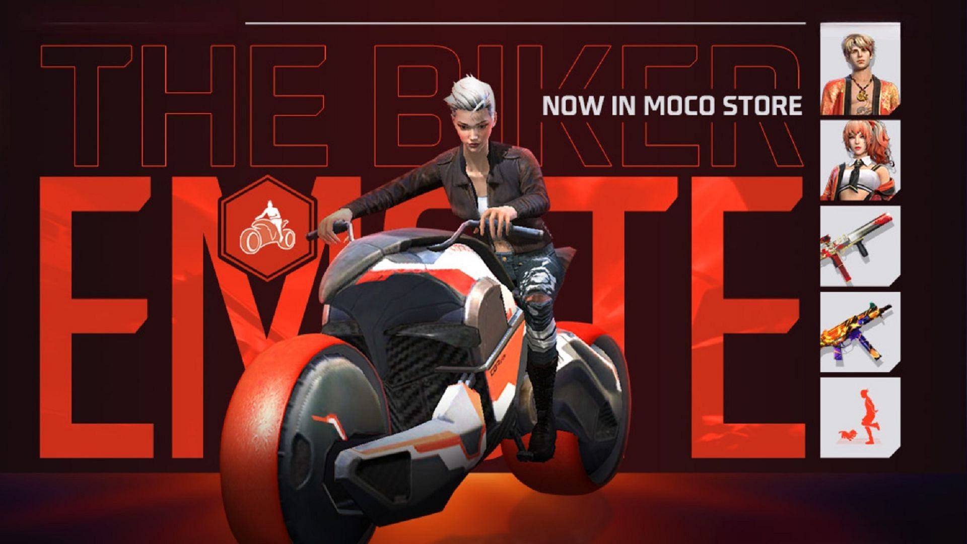 Biker Emote has been added to Free Fire (Image via Garena)