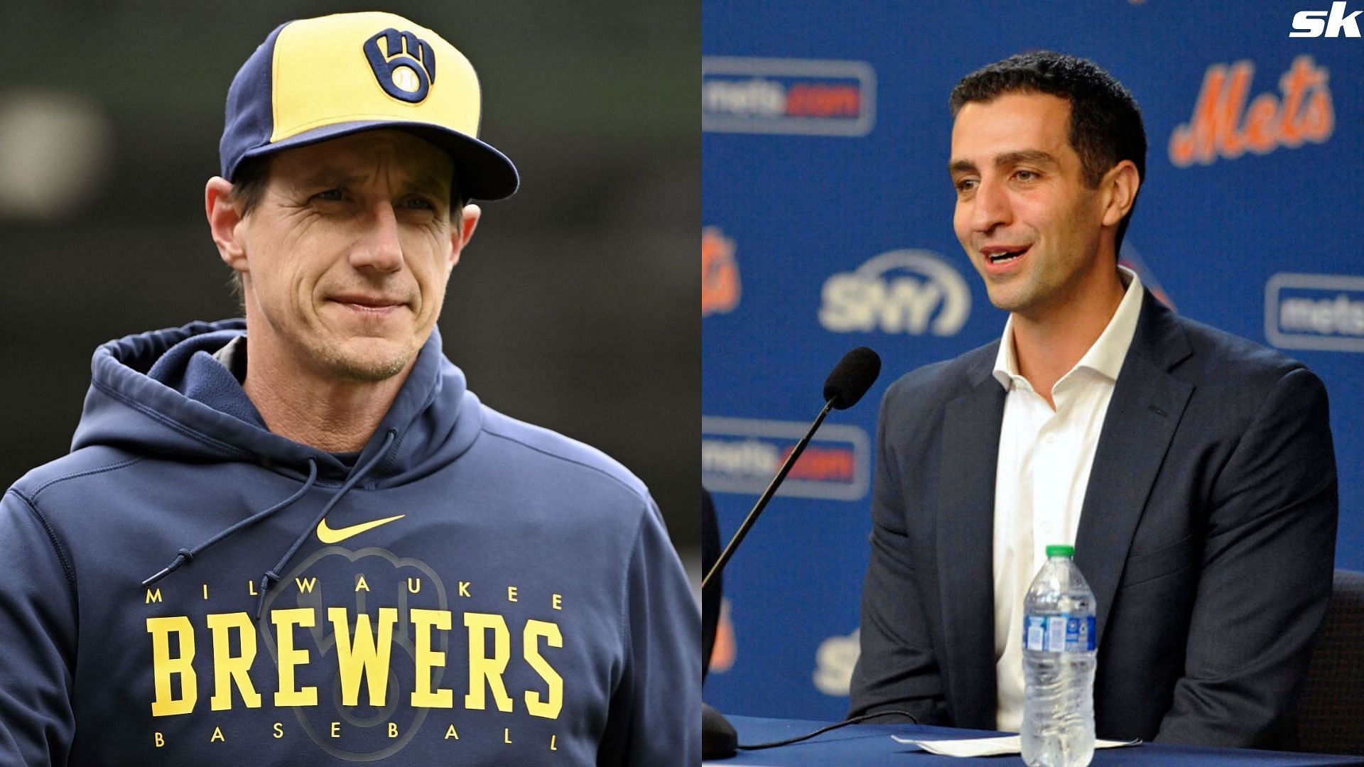 Former Milwaukee Brewers manager Craig Counsell looks on before a baseball game against the Chicago Cubs