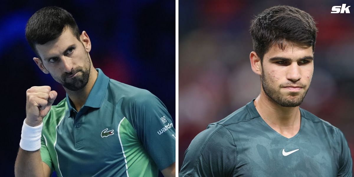 Novak Djokovic defeats Carlos Alcaraz in the 2023 ATP Finals SF