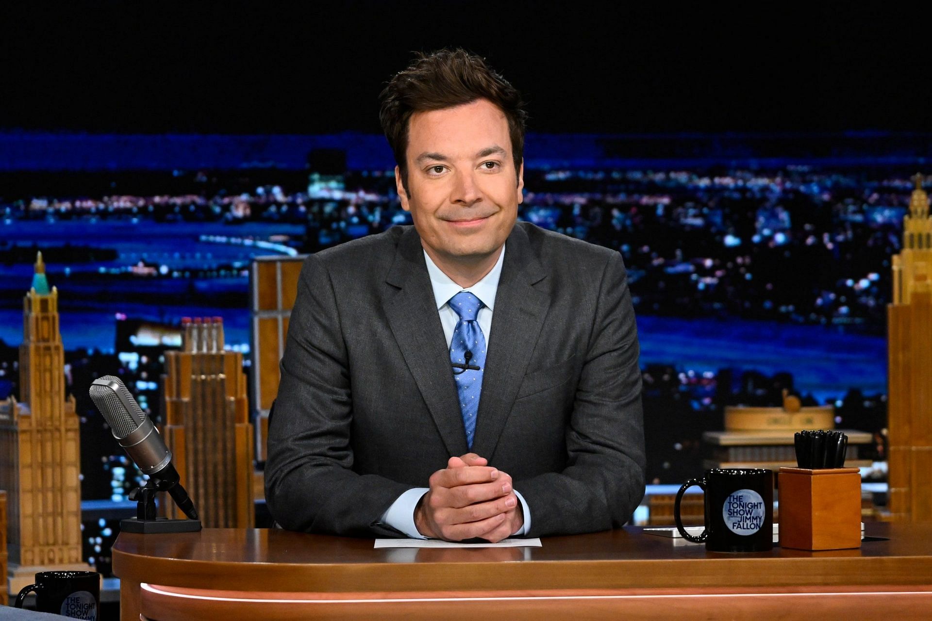 Social media users defend Fallon as many bashed him for calling Hunter Schafer &quot;Bud&quot; during the interview. (Image via The Tonight Show Starring Jimmy Fallon)