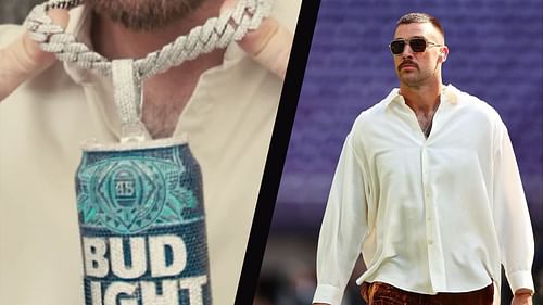 Travis Kelce's Bud Light chain