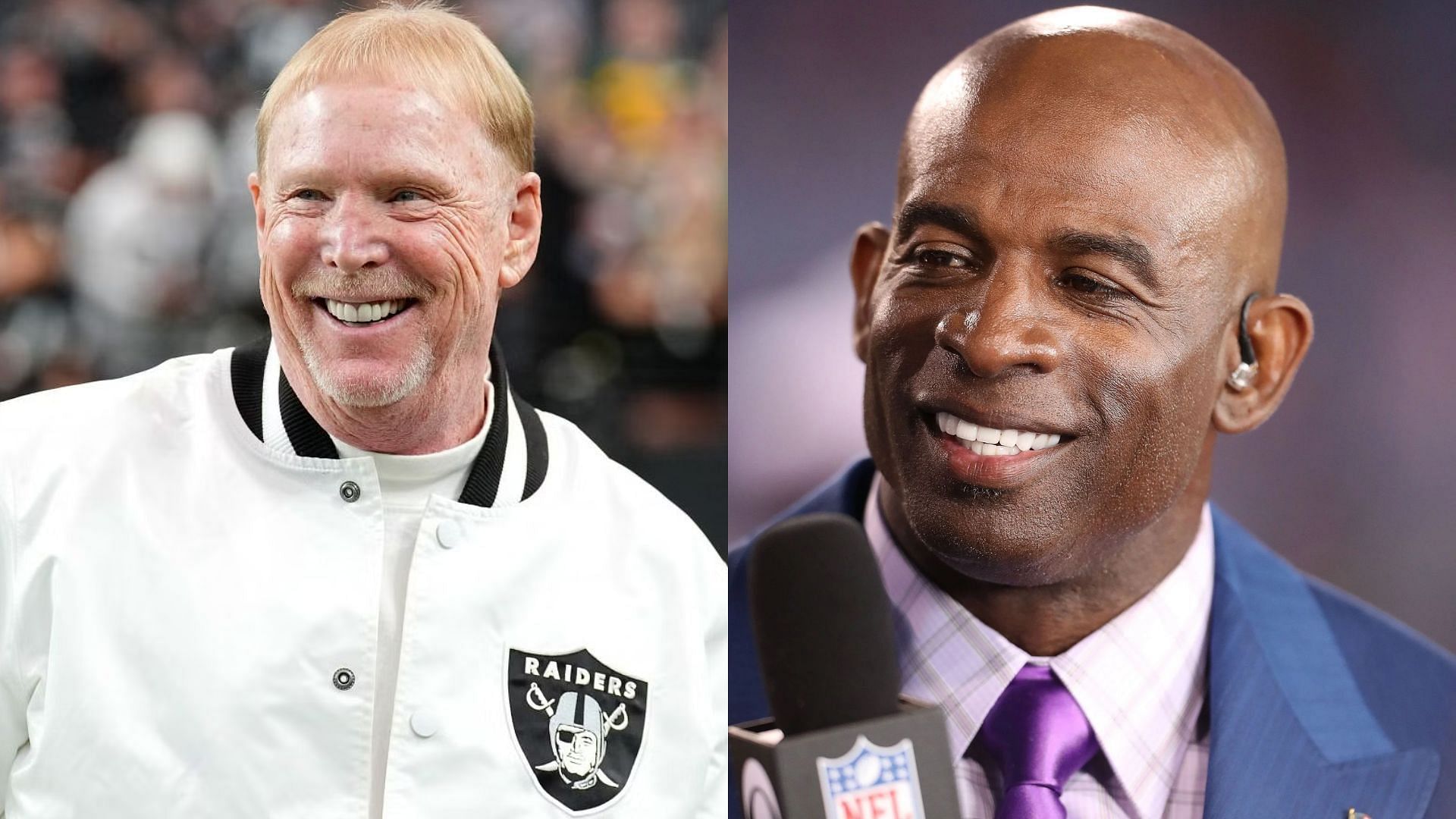 Las Vegas Raiders owner Mark Davis and Deion Sanders