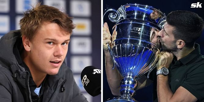 "Novak Djokovic you are unreal" - Holger Rune congratulates the Serb on securing 8th year-end World No. 1 trophy