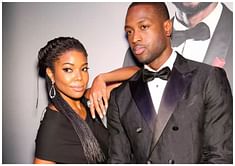 Dwyane Wade's wife Gabrielle Union dazzles 'Renaissance' world premiere with Cong Tri's pluging faux fur max dress