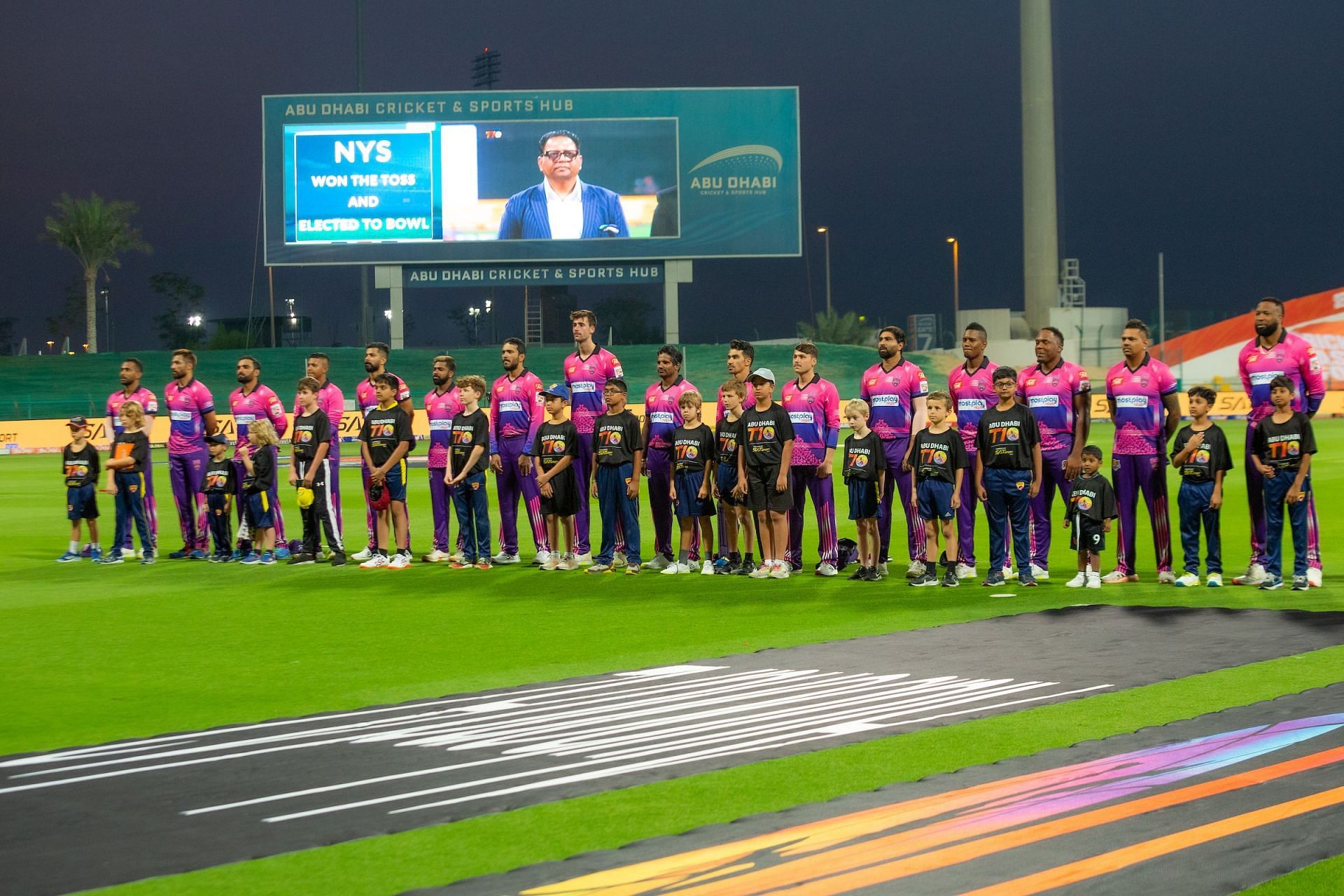 Abu Dhabi T10 - DG vs NYS during National Anthem