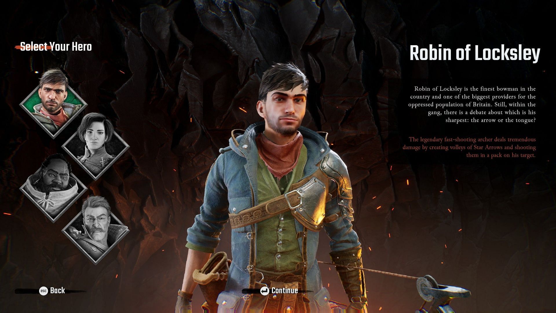 One of the four playable characters in the game (Screenshot via Gangs of Sherwood)