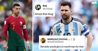 “Ronaldo would get a 5-month ban for that”, “Arrest that thug” - Fans can’t believe Lionel Messi escaped punishment for ‘ridiculous’ act in 2-0 loss