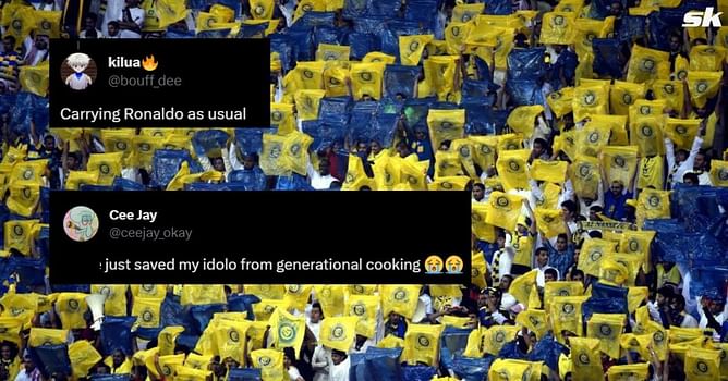 "Carrying Ronaldo" "Saved my idolo from generational cooking" - Fans hail Cristiano Ronaldo's Al-Nassr teammate after 1-0 win in King's Cup fixture