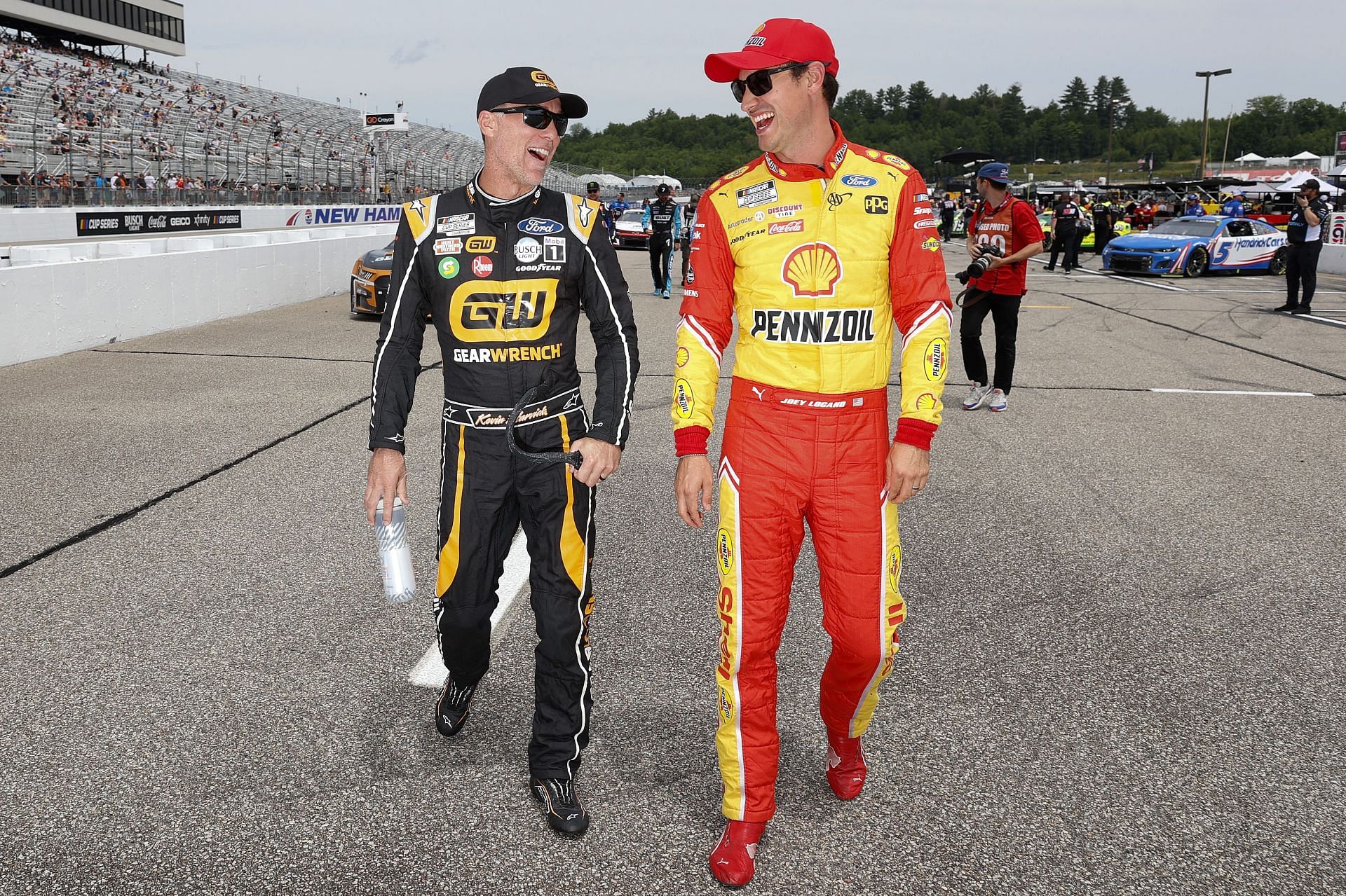 Kevin Harvick and Joey Logano