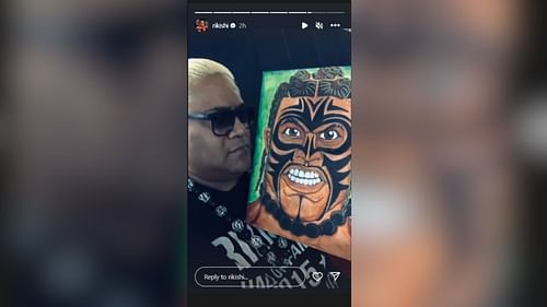 A screenshot of Rikishi's Instagram story.