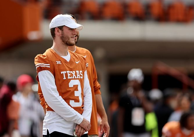 Is Quinn Ewers Playing Today vs TCU? Texas QB's status explored