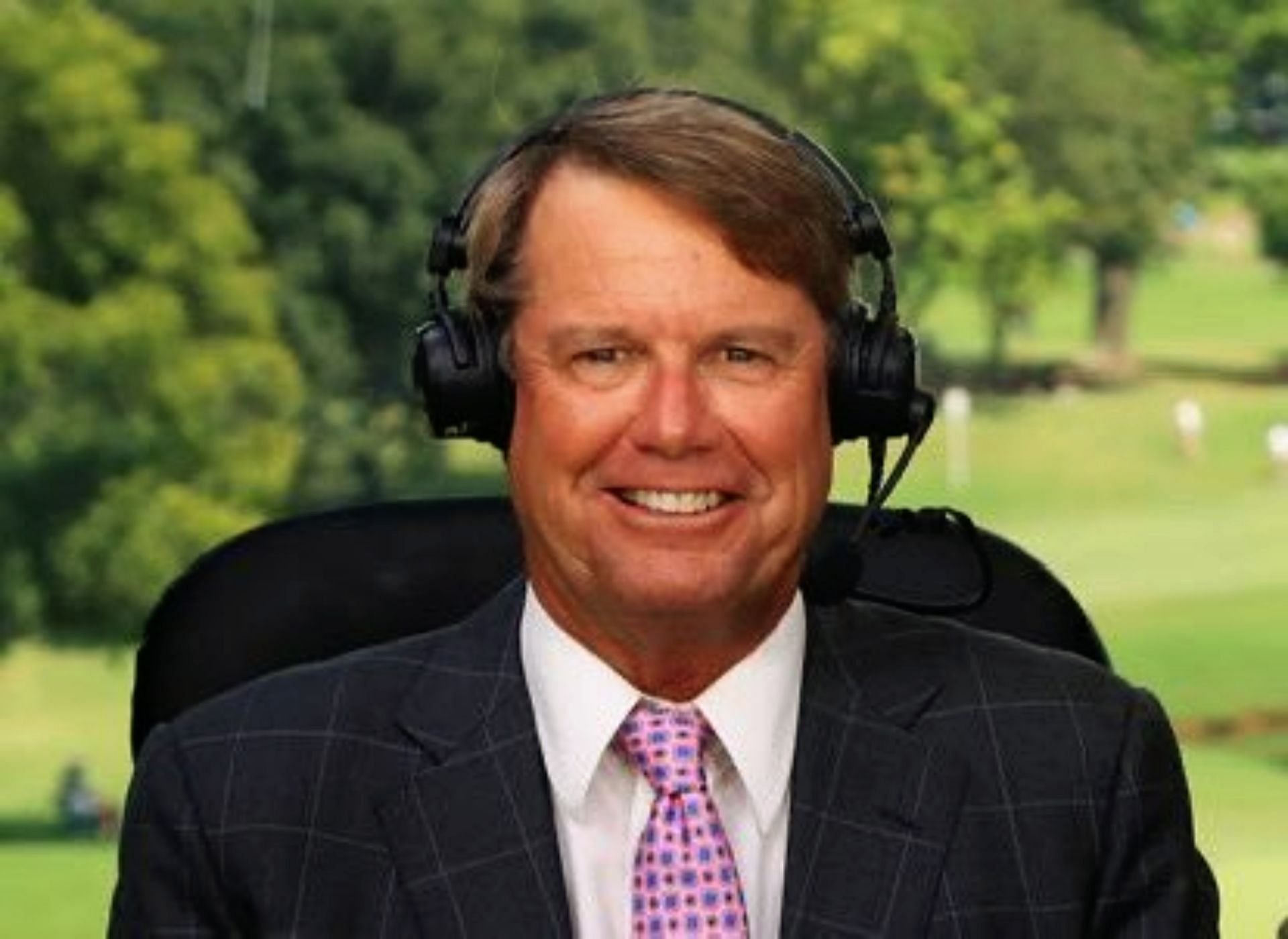 Paul Azinger as an NBC Sports analyst (Image via X @NUCLRGOLF).