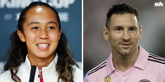 "Lionel Messi maybe some 1 on 1? - Leylah Fernandez shows off soccer skills