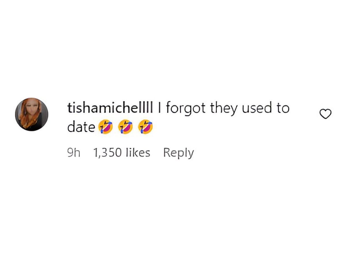 Netizens recall Cannon and Kim dating in the past (image via @tishamichellll on Instagram)