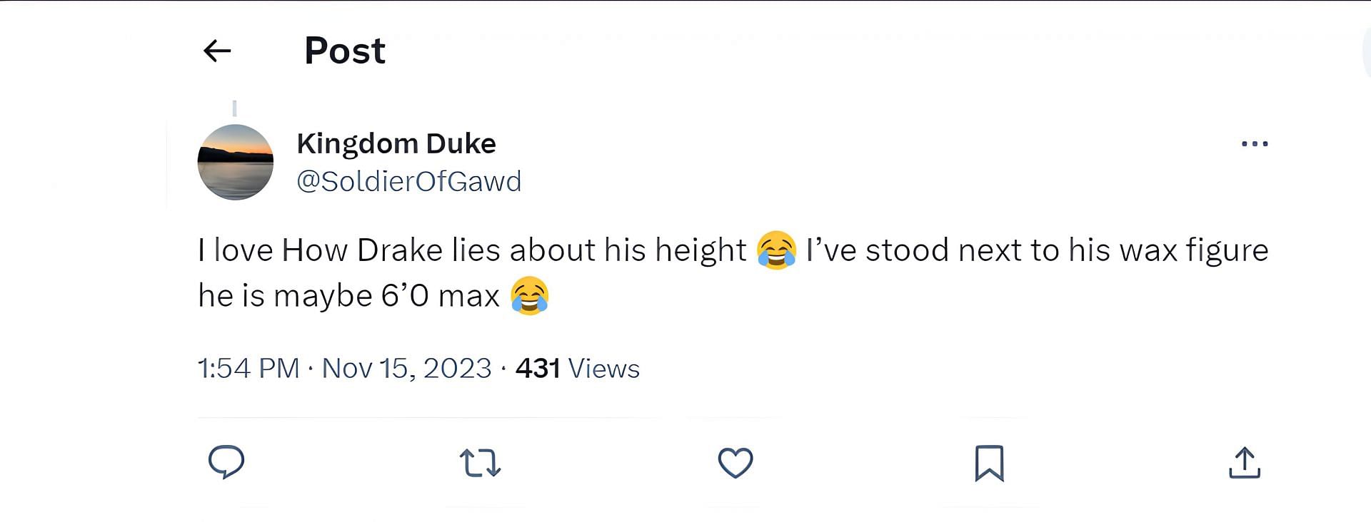 reaction to the rapper&#039;s height claims (image via @raptalksk)