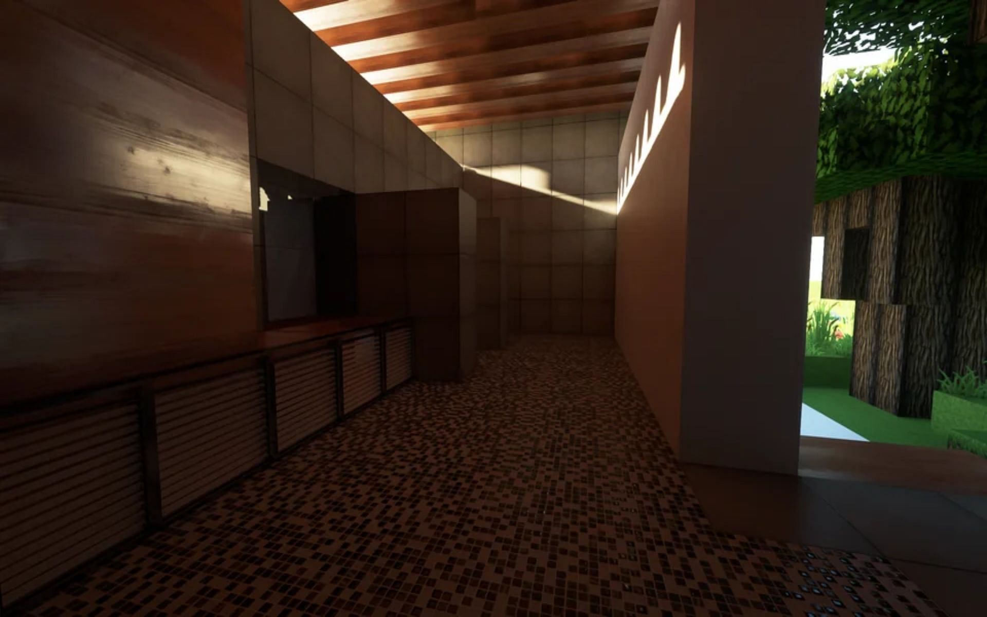 Players can use natural lighting to make their builds seem realistic (Image via reddit.com/u/veggiemitegames)