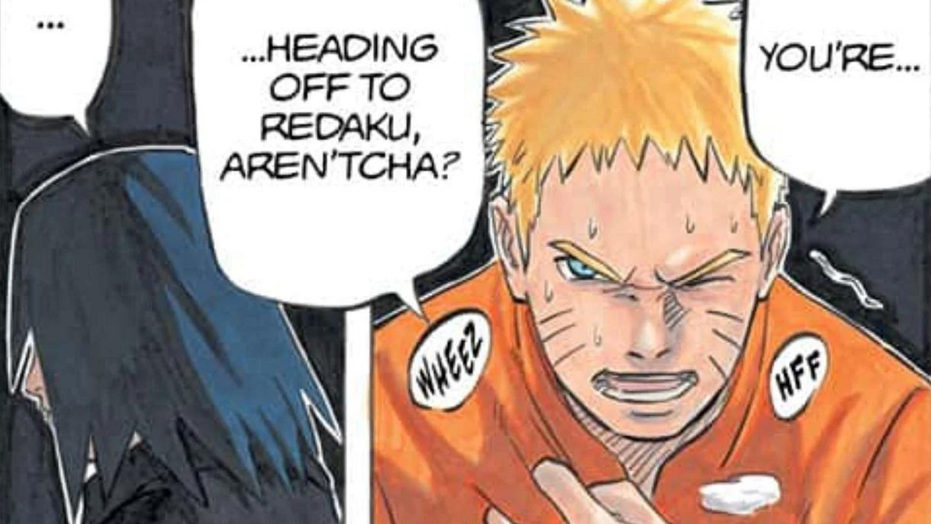 Naruto and Sasuke as seen in Sasuke Retsuden manga (Image via Shueisha)