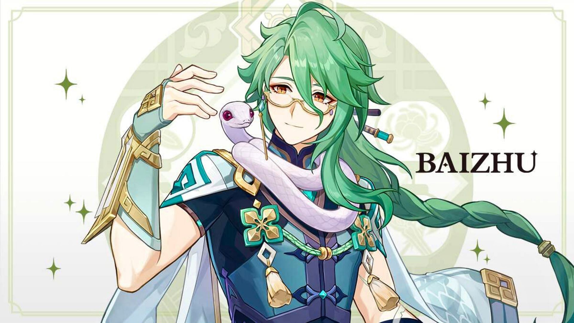 Baizhu&#039;s official artwork (Image via HoYoverse)