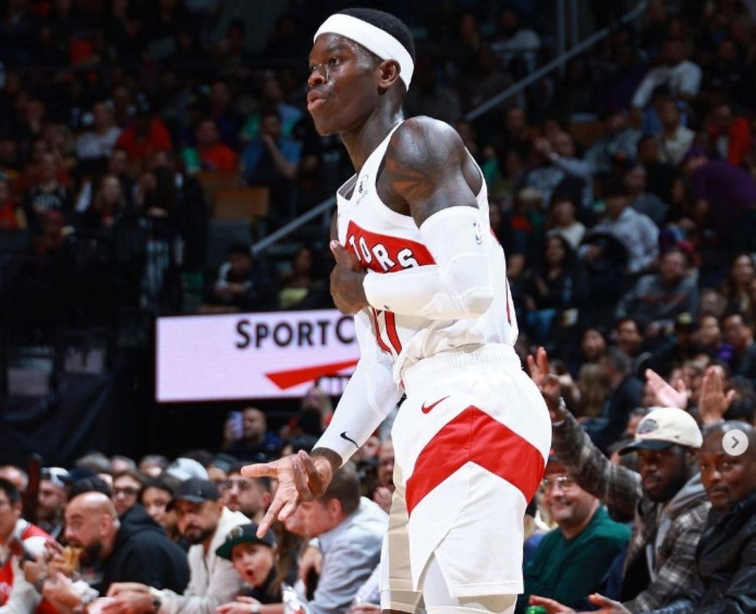 Dennis Schroder signed a two-year, $26-million contract with the Raptors in the offseason.