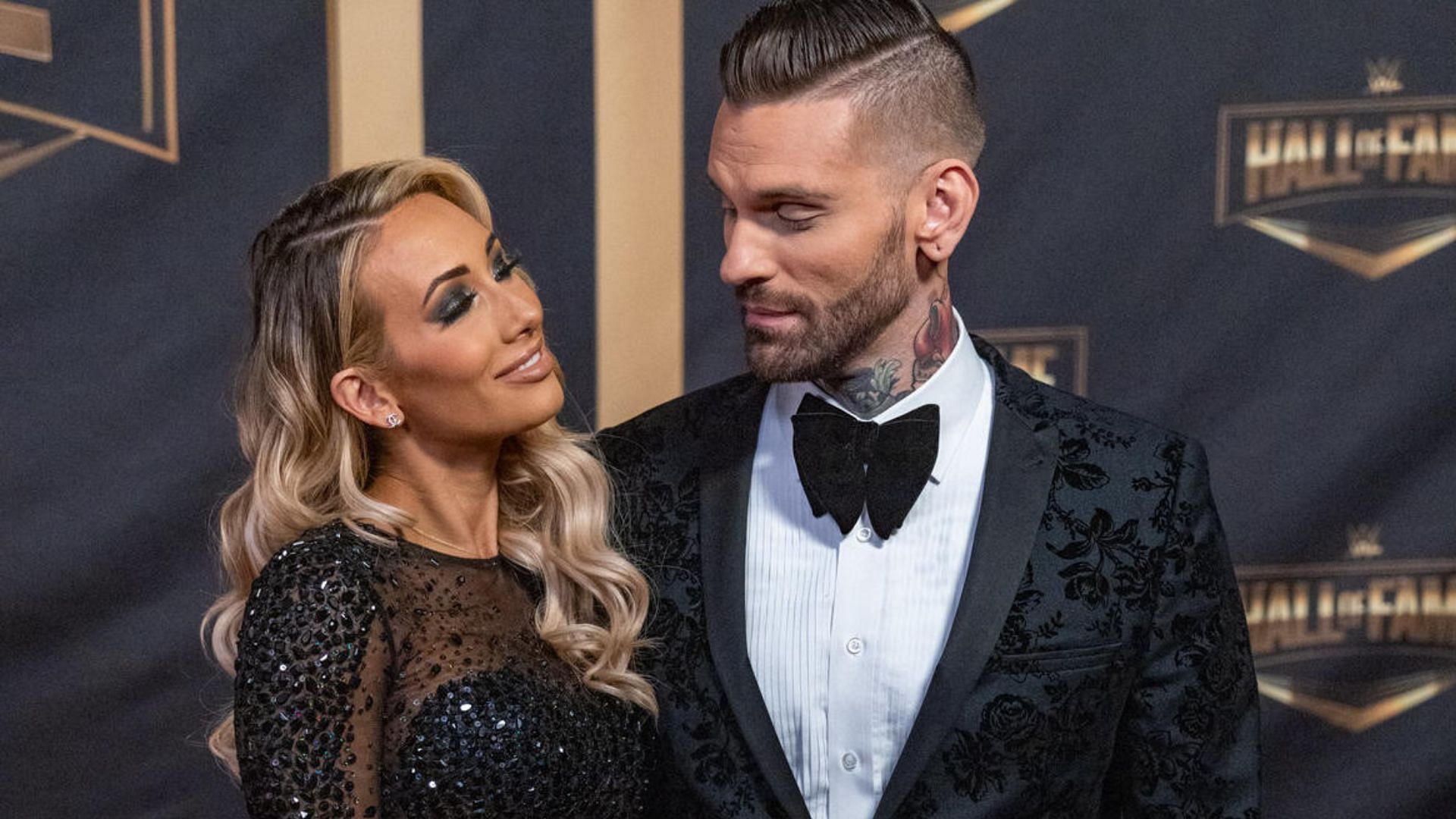 Carmella and Corey Graves at Hall of Fame ceremony!