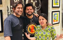 [In Pictures] MS Dhoni hosts a dinner for Suresh Raina