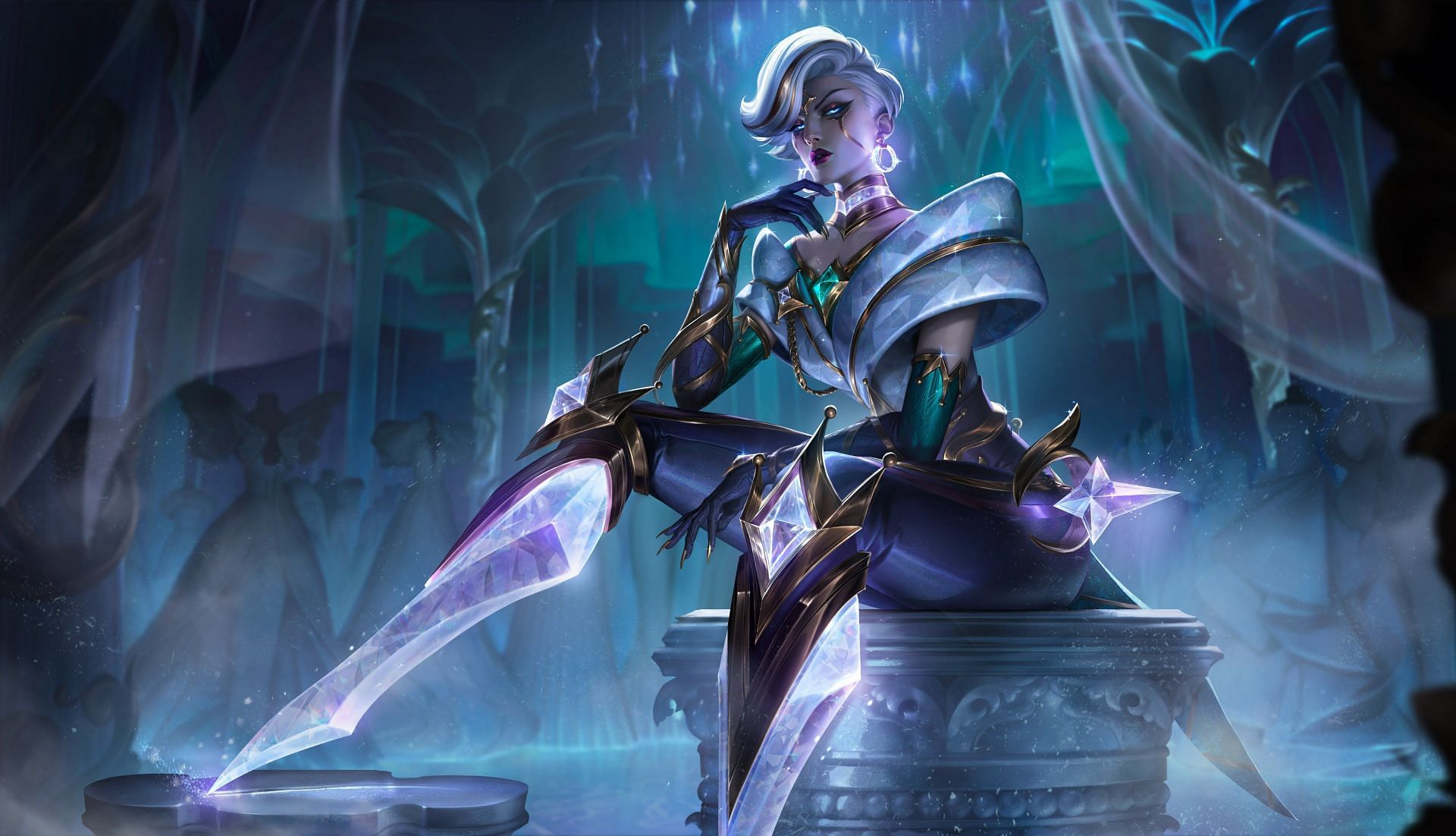 Winterblessed 2023 Prestige Camille splash art (Image via Riot Games)