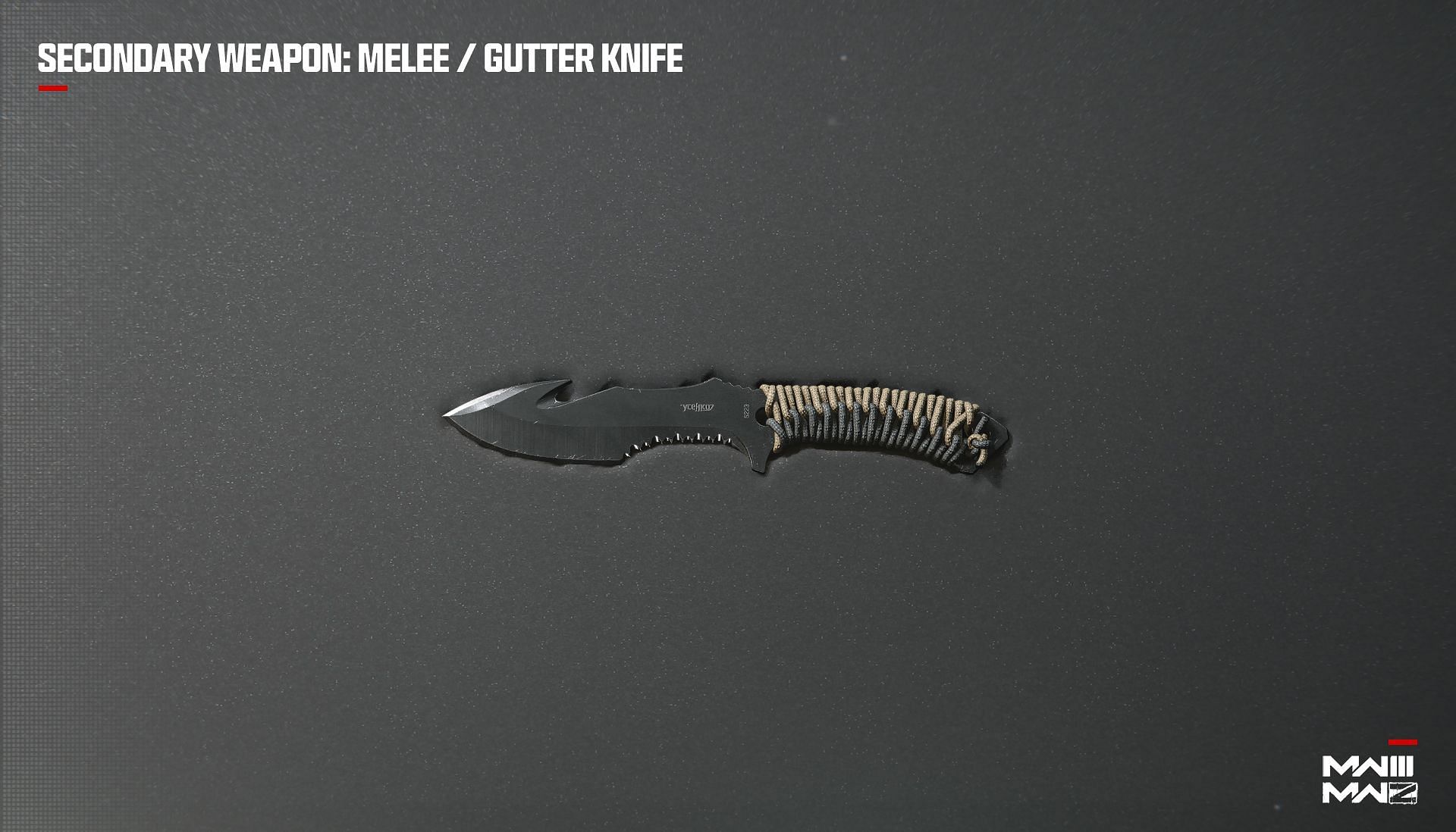 Gutter Knife melee weapon (Image via Activision)