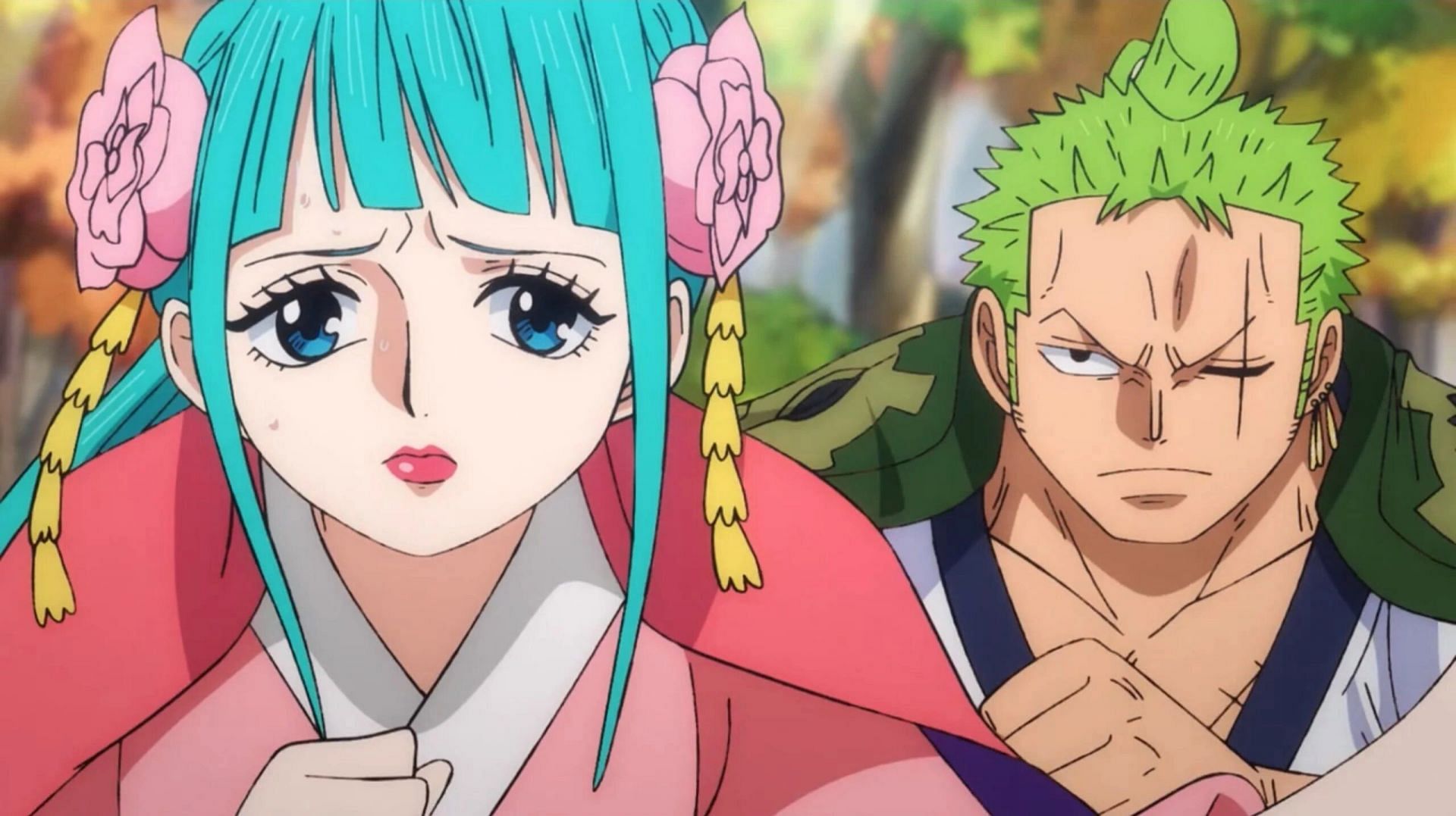 One Piece episode 1084 could have a new scene for Zoro and Hiyori (Image Toei Animation).