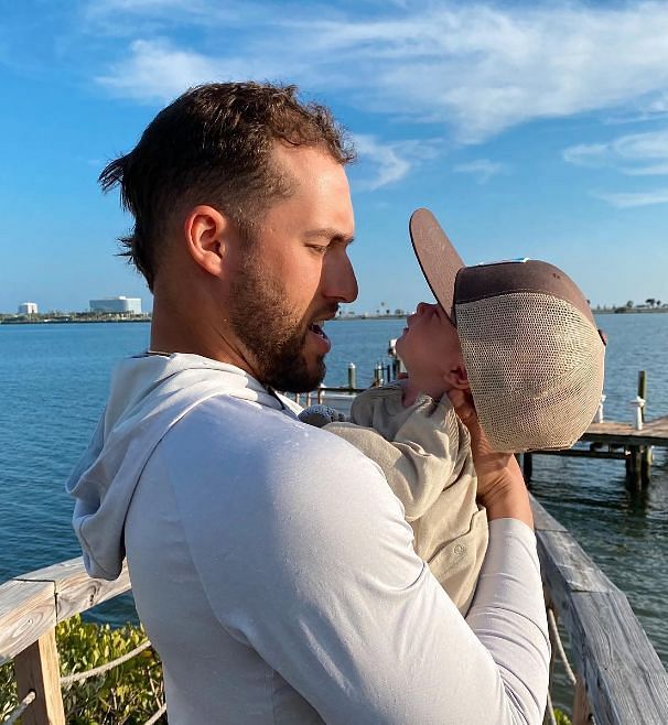 George Springer with kid, Source- Charlise&rsquo;s official Instagram account. @charlisespringer.