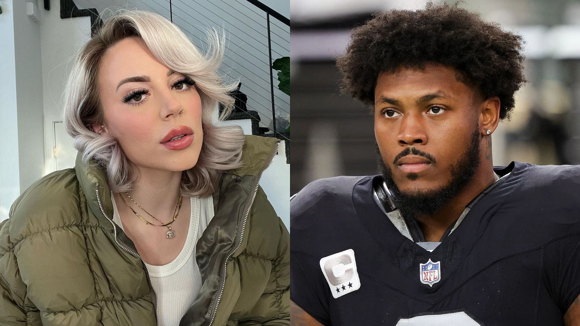 Online personality Woah Kenzy revealed how Josh Jacobs allegedly cheated on her. (Image credit: Woah Kenzy on Instagram)