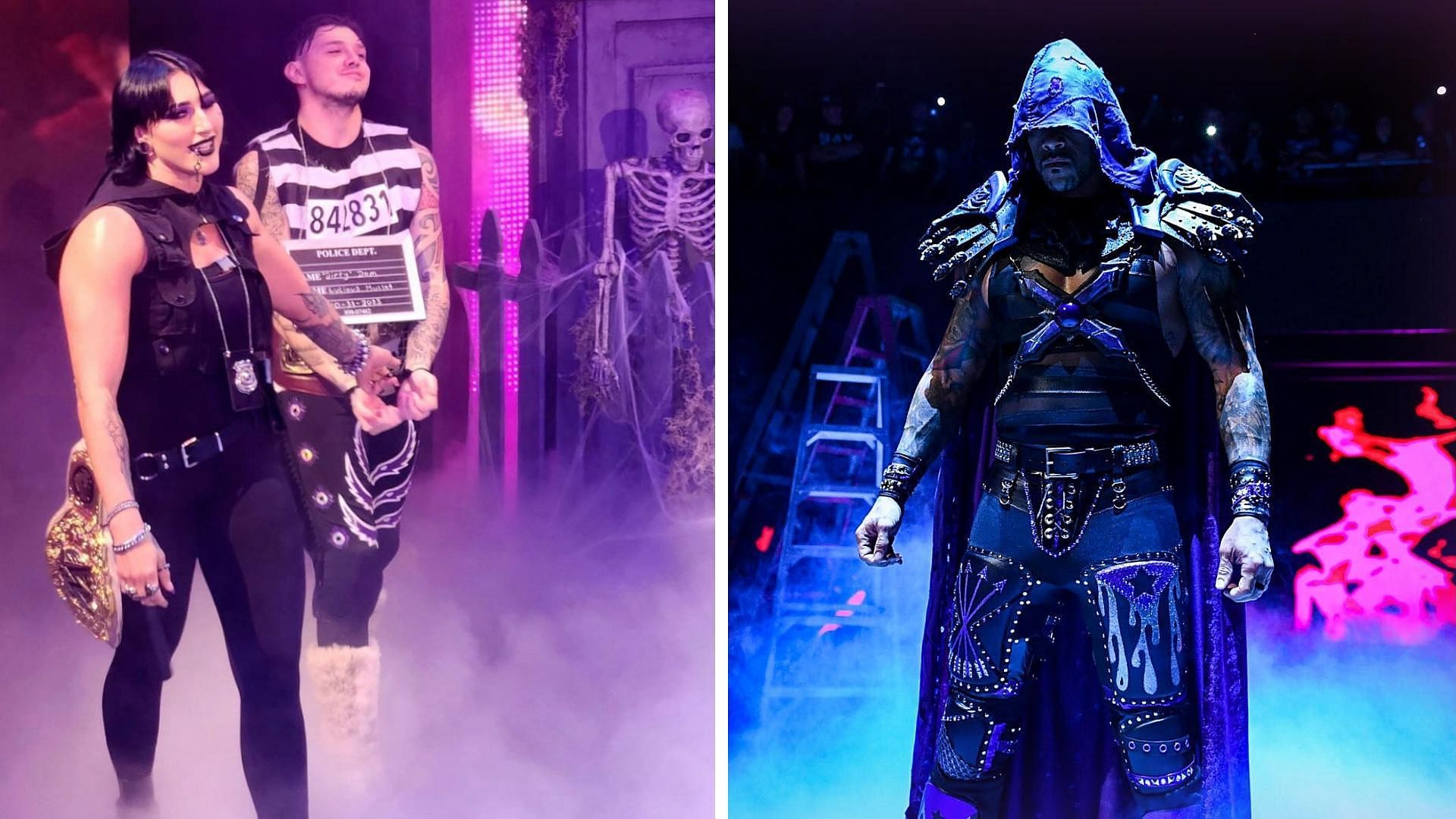 Rhea Ripley, Dominik Mysterio, and Damian Priest are Judgment Day members