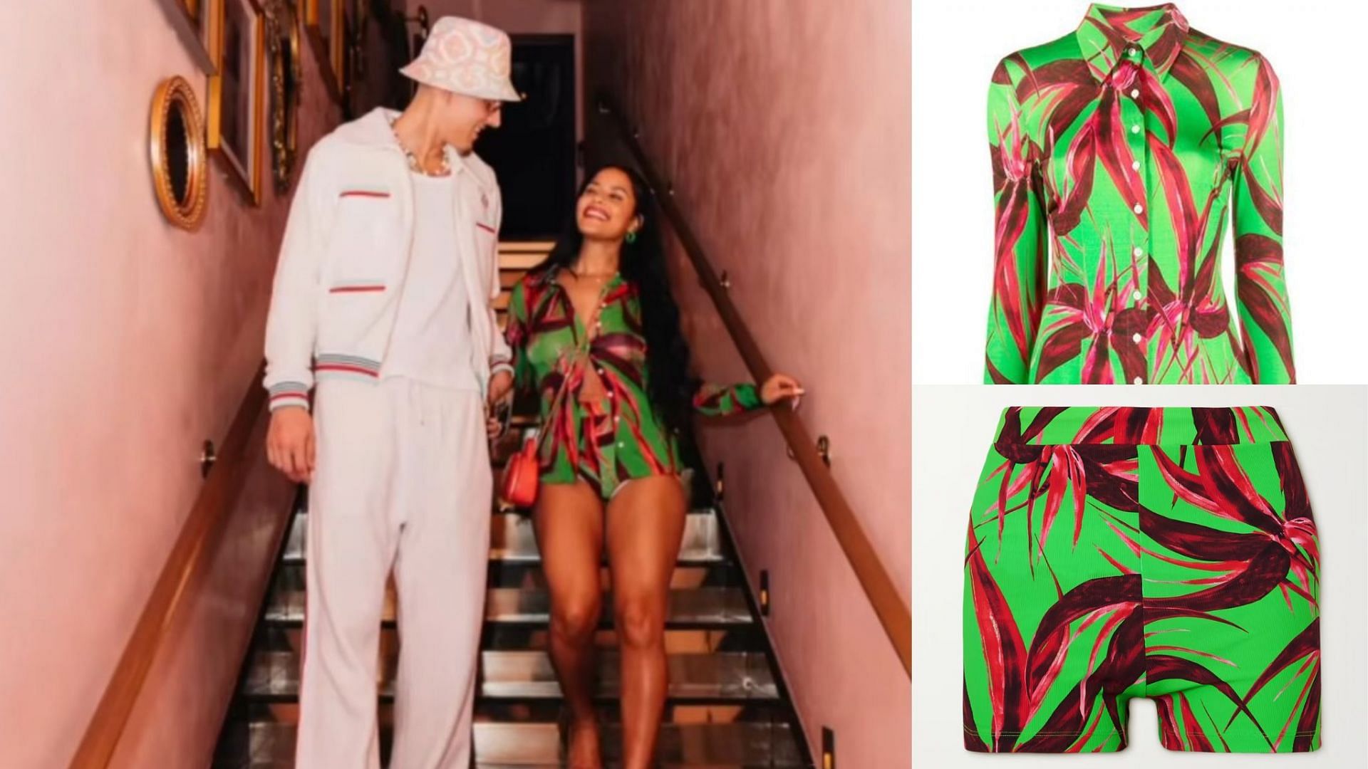 Katya Elise Henry posts endearing Instagram photo with boyfriend Tyler Herro while pulling off $700 Louisa Ballou outfit