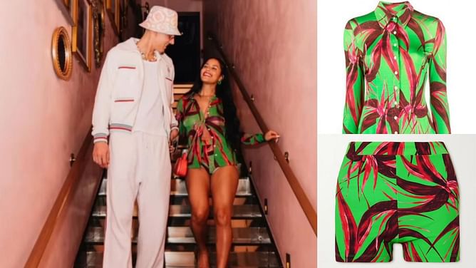 Katya Elise Henry posts endearing Instagram photo with boyfriend Tyler Herro while pulling off $700 Louisa Ballou outfit