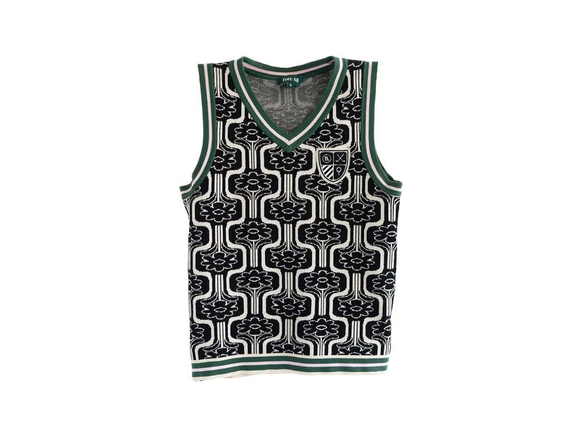 The Fore all-women&#039;s Jen sweater vest with a patch (Image via Fore)