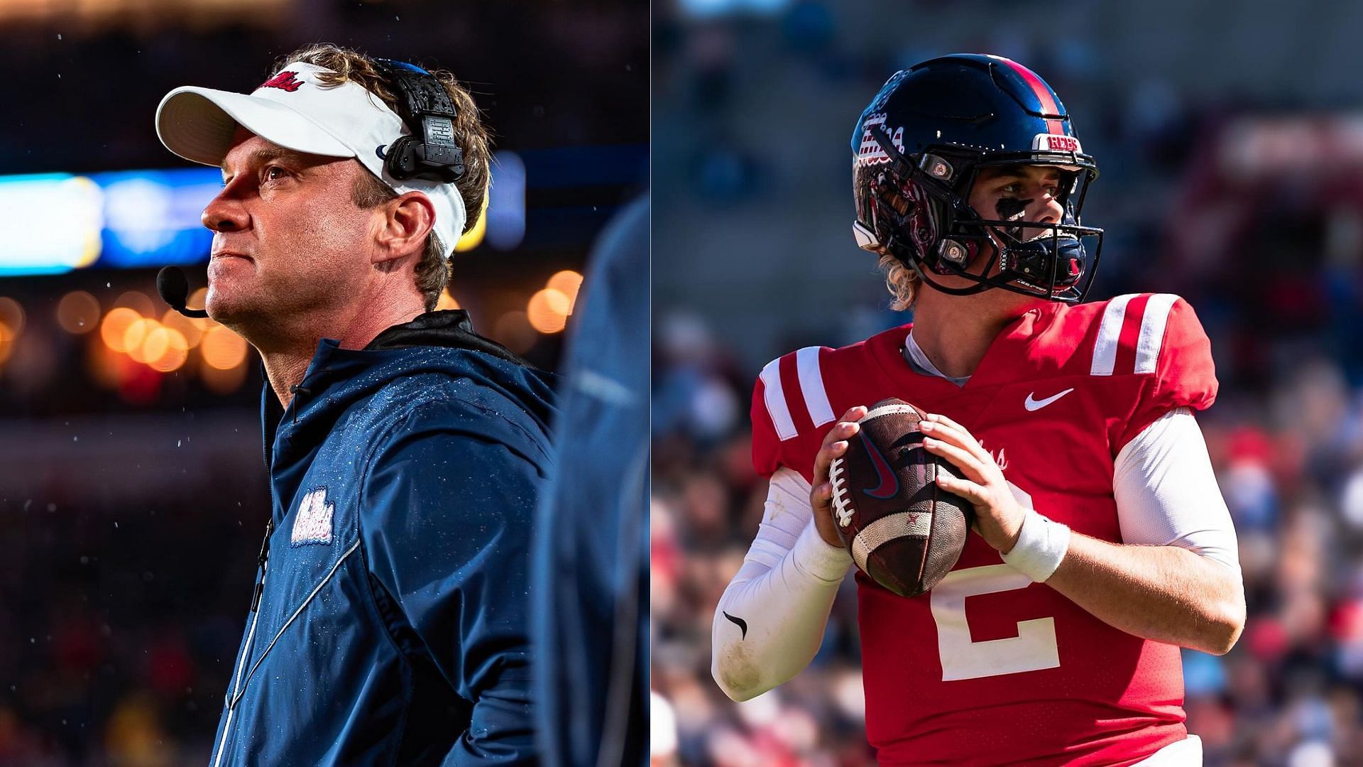 Lane Kiffin and Jaxson Dart are looking to win the Egg Bowl