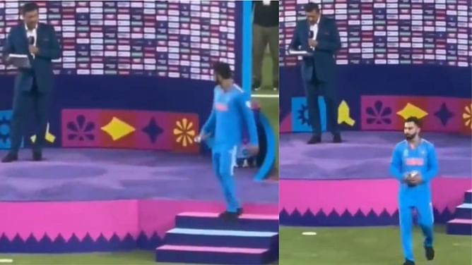 [Watch] Dejected Virat Kohli refuses Player of the Tournament interview after 2023 World Cup final