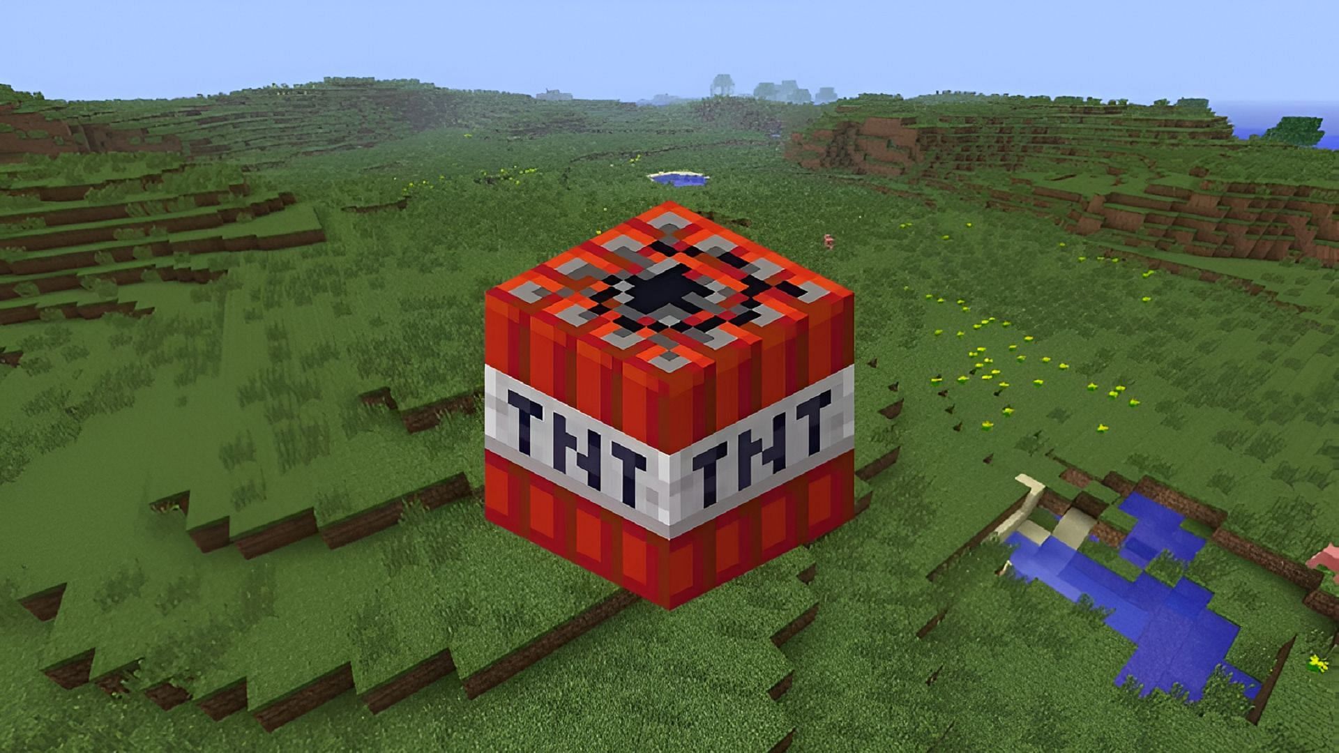 One Minecraft player decided to create a particularly big bang in their world (Image via Mojang)