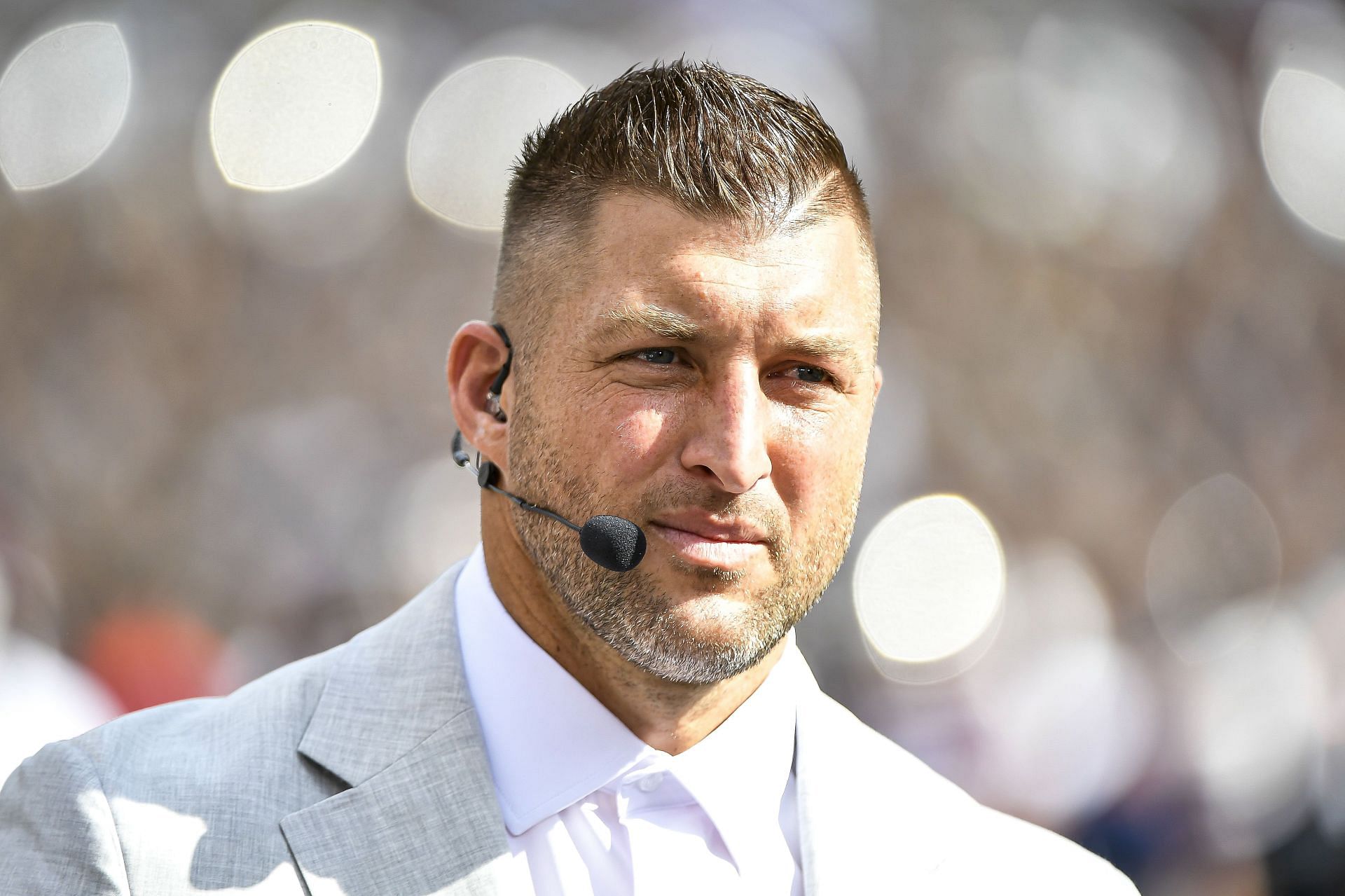 Tim Tebow in 2023. (Photo by Logan Riely/Getty Images)